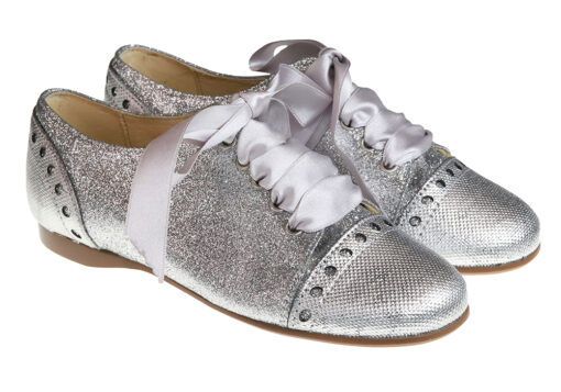 ZAPATO DE NIÑA - MUJER  GLITTER PLATA - Imagen 2