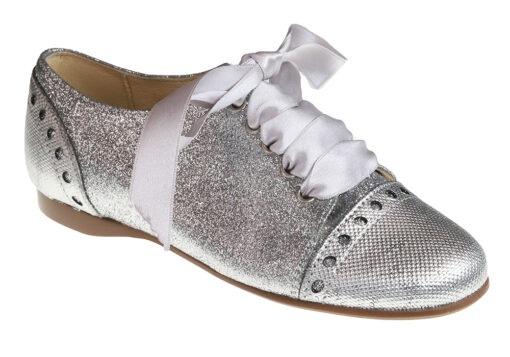 ZAPATO DE NIÑA - MUJER  GLITTER PLATA