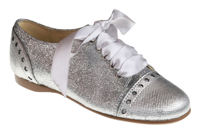 ZAPATO DE NIÑA - MUJER  GLITTER PLATA