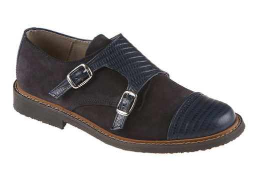 ZAPATO DE NIÑO COMUNIÓN HEBILLAS MARINO - Imagen 3