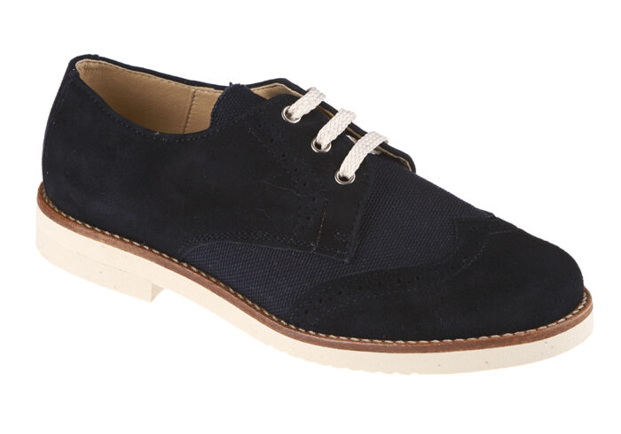 ZAPATO DE NIÑO COMUNIÓN ANTE Y LINO MARINO