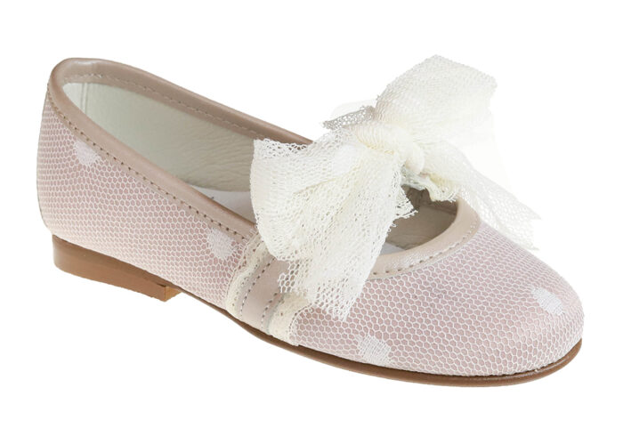 ZAPATO DE NIÑA COMUNIÓN PLUMETI ROSA
