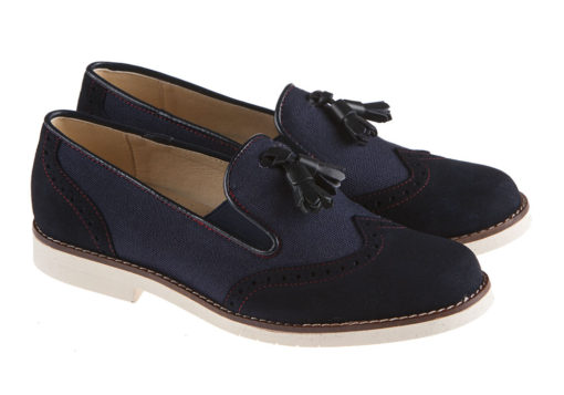 ZAPATO DE NIÑO COMUNIÓN ANTE Y LINO MARINO MOÑAS - Imagen 2