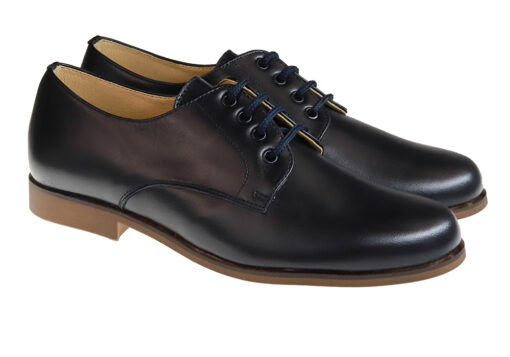 ZAPATO DE NIÑO COMUNIÓN PIEL MARINO - Imagen 2