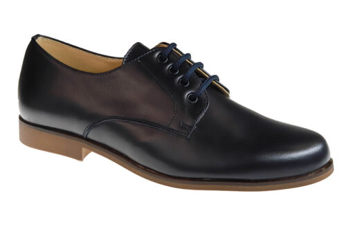 ZAPATO DE NIÑO COMUNIÓN PIEL MARINO
