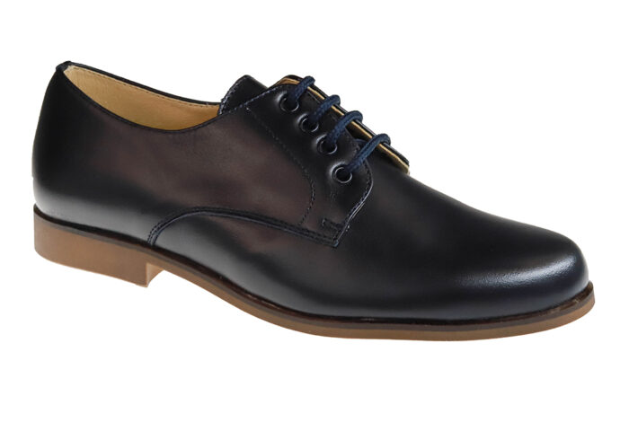 ZAPATO DE NIÑO COMUNIÓN PIEL MARINO