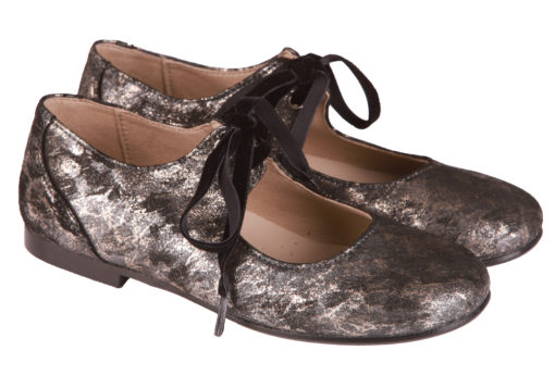 ZAPATO DE NIÑA DORADO Y NEGRO - Imagen 4