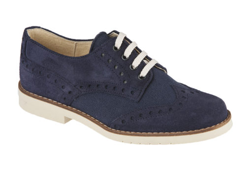 ZAPATO DE NIÑO COMUNIÓN ANTE Y LINO MARINO