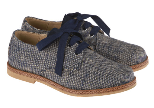 ZAPATO DE NIÑO COMUNIÓN LINO AZUL - Imagen 2