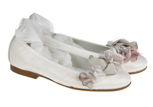 ZAPATO DE NIÑA COMUNIÓN PLUMETI COLOR CRUDO - Imagen 2