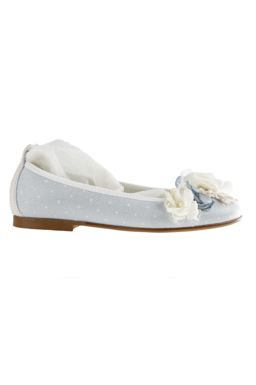 ZAPATO DE NIÑA COMUNIÓN PLUMETI COLOR CELESTE - Imagen 3