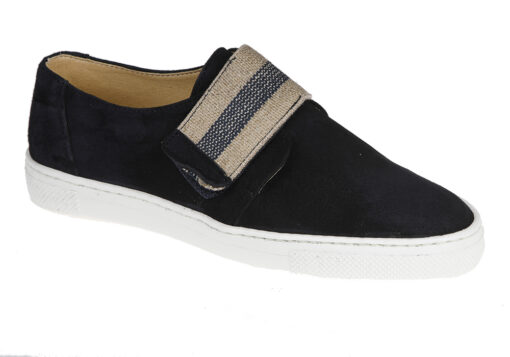ZAPATO DE NIÑO COMUNIÓN ANTE MARINO CON VELCRO