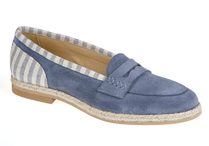 ZAPATO DE NIÑO COMUNIÓN MOCASIN SERRAJE COLOR VAQUERO