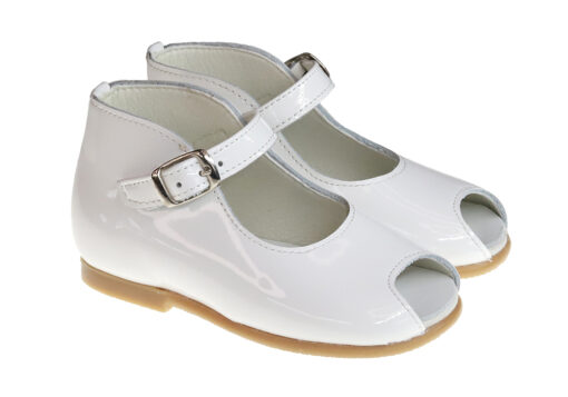 ZAPATO MERCEDITAS CHAROL BLANCO - Imagen 2