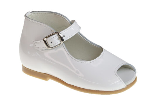 ZAPATO MERCEDITAS CHAROL BLANCO