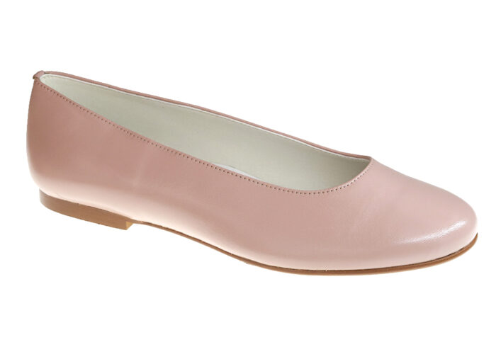 ZAPATO DE MUJER BAILARINA PIEL ROSA