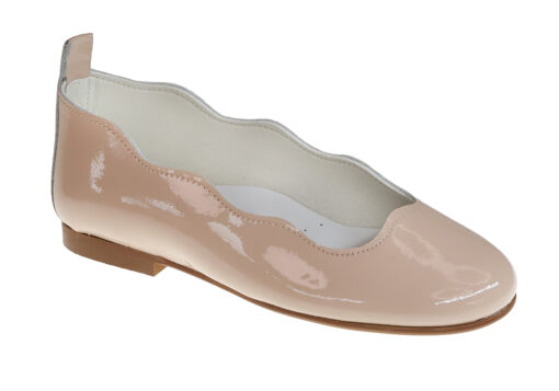 ZAPATO DE MUJER BAILARINA CHAROL ROSA