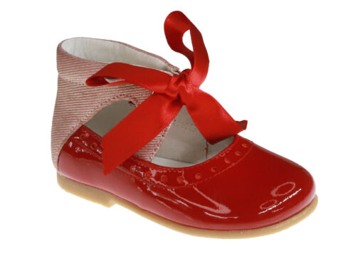 ZAPATO MERCEDITAS TALON ALTO ROJO