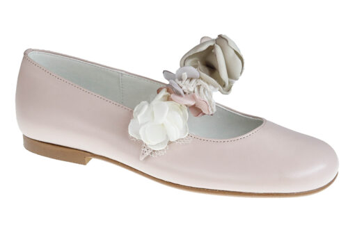 ZAPATO DE NIÑA COMUNIÓN PIEL ROSA