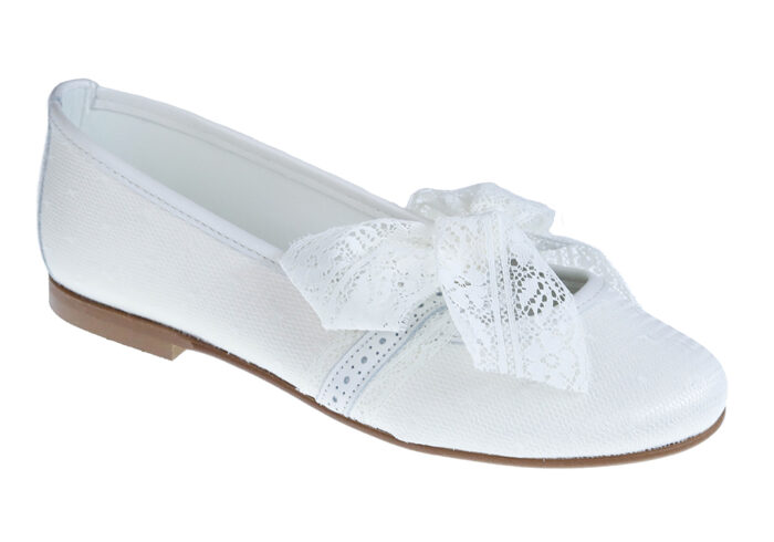 ZAPATO DE NIÑA COMUNIÓN PLUMETI CRUDO