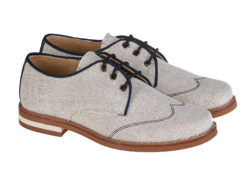 ZAPATO DE NIÑO COMUNIÓN BLUCHER LINO - Imagen 2
