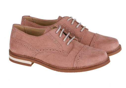 ZAPATO DE NIÑO COMUNIÓN BLUCHER ROSA - Imagen 2