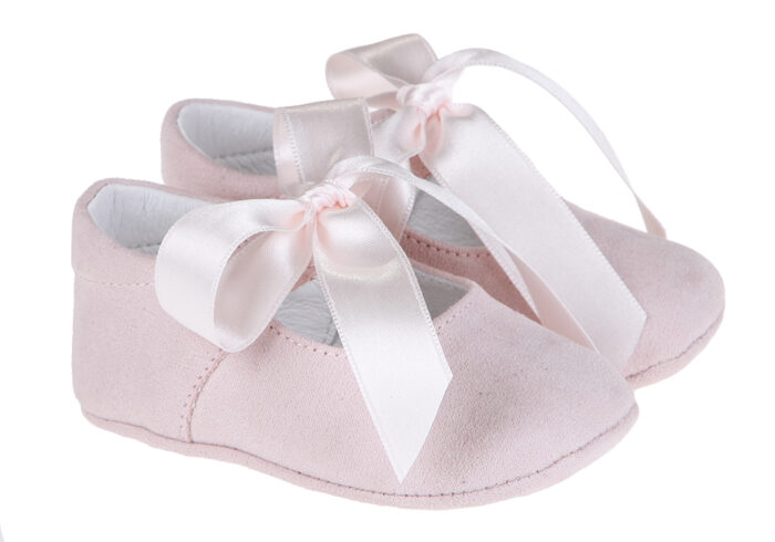 ZAPATO DE BEBÉ NUDE LAZADA RASO