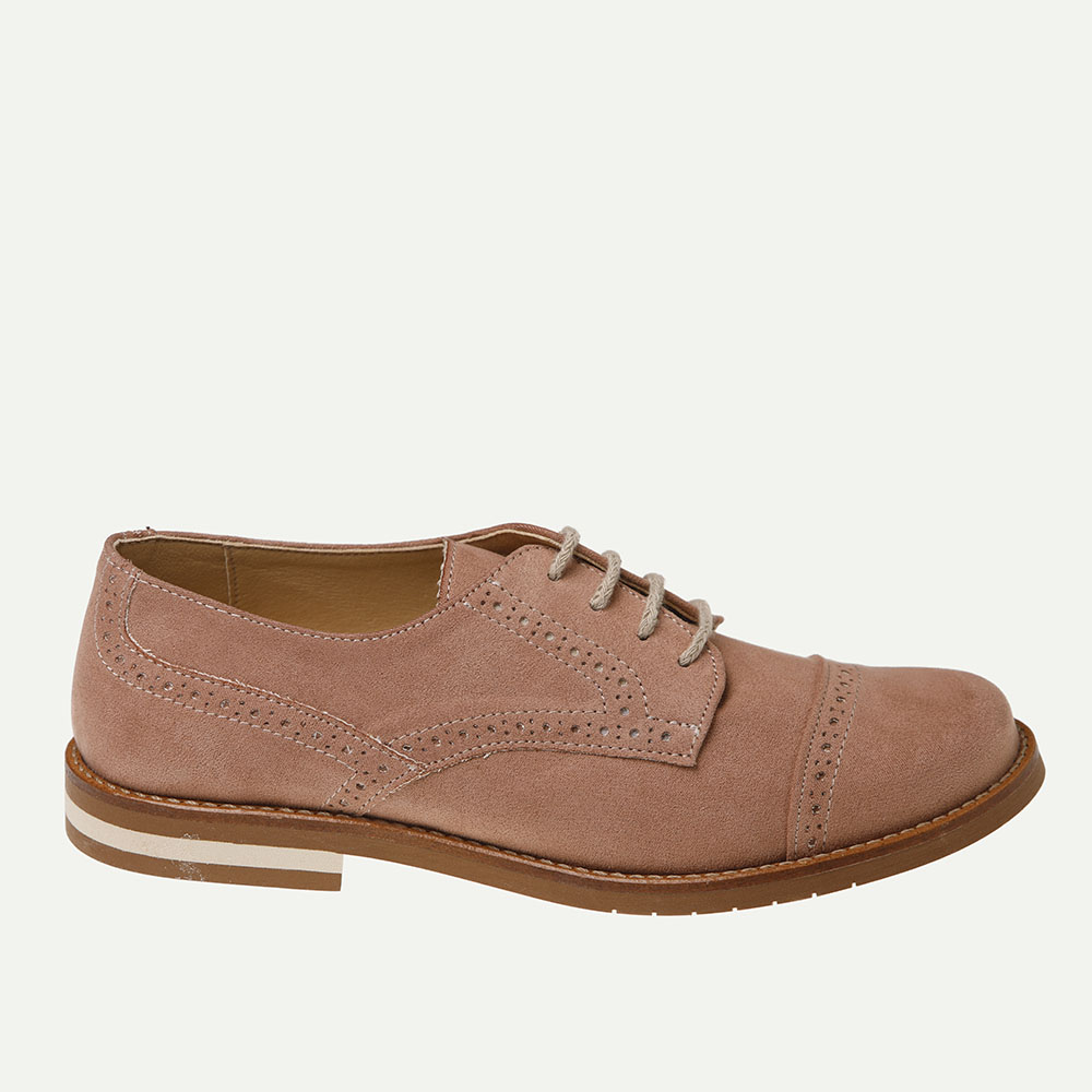 ZAPATO COMUNIÓN NIÑO BLUCHER ROSA