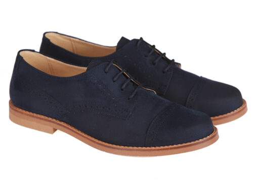 ZAPATO DE NIÑO COMUNIÓN BLUCHER MARINO - Imagen 2