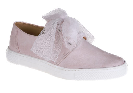 ZAPATO DE NIÑA COMUNIÓN ROSA PISO BLANCO DEPORTIVO