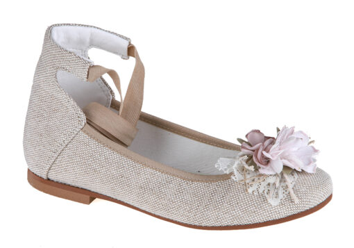 ZAPATO DE NIÑA COMUNIÓN TALON ALTO LINO