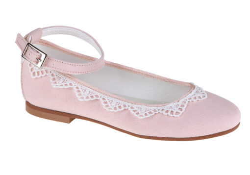 ZAPATO DE NIÑA COMUNIÓN ROSA