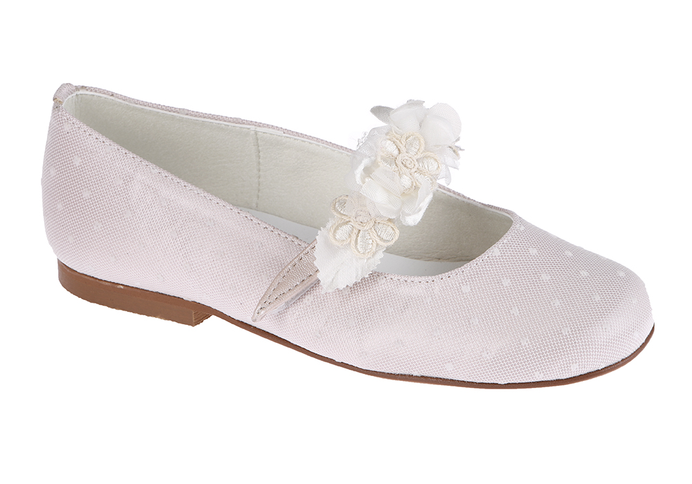 ZAPATO DE NI A MERCEDITAS COMUNI N PLUMETI ROSA