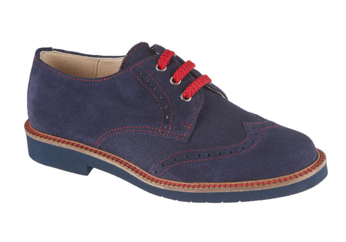 ZAPATO DE NIÑO COMUNIÓN ANTE Y LINO MARINO
