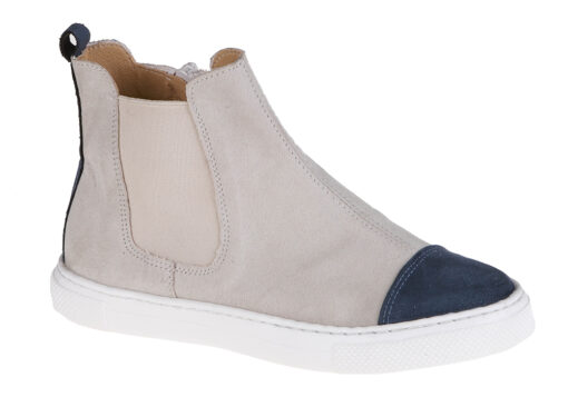 BOTIN NIÑO BEIGE Y AZUL