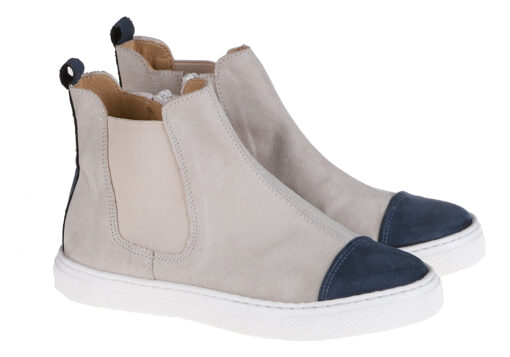 BOTIN NIÑO BEIGE Y AZUL - Imagen 2
