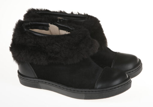 BOTA NIÑA DE INVIERNO TERCIOPELO CON PELO - Imagen 2