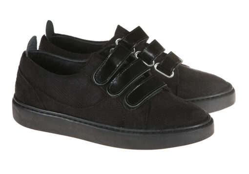 ZAPATO DEPORTIVO NIÑO VELCRO NEGRO COMBINADO - Imagen 2