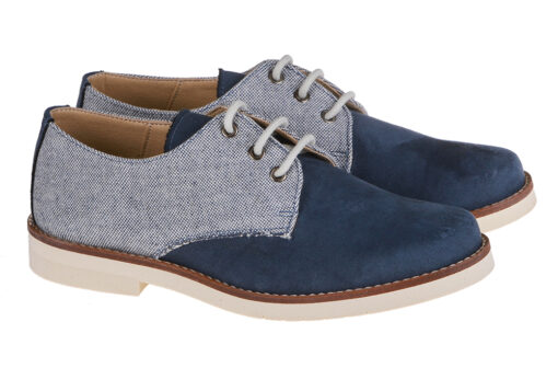 ZAPATO DE NIÑO COMUNIÓN BLUCHER JEANS INDIGO - Imagen 2