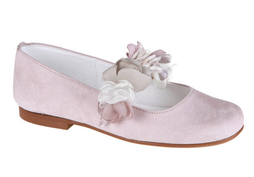 ZAPATO DE NIÑA COMUNIÓN ANTE ROSA
