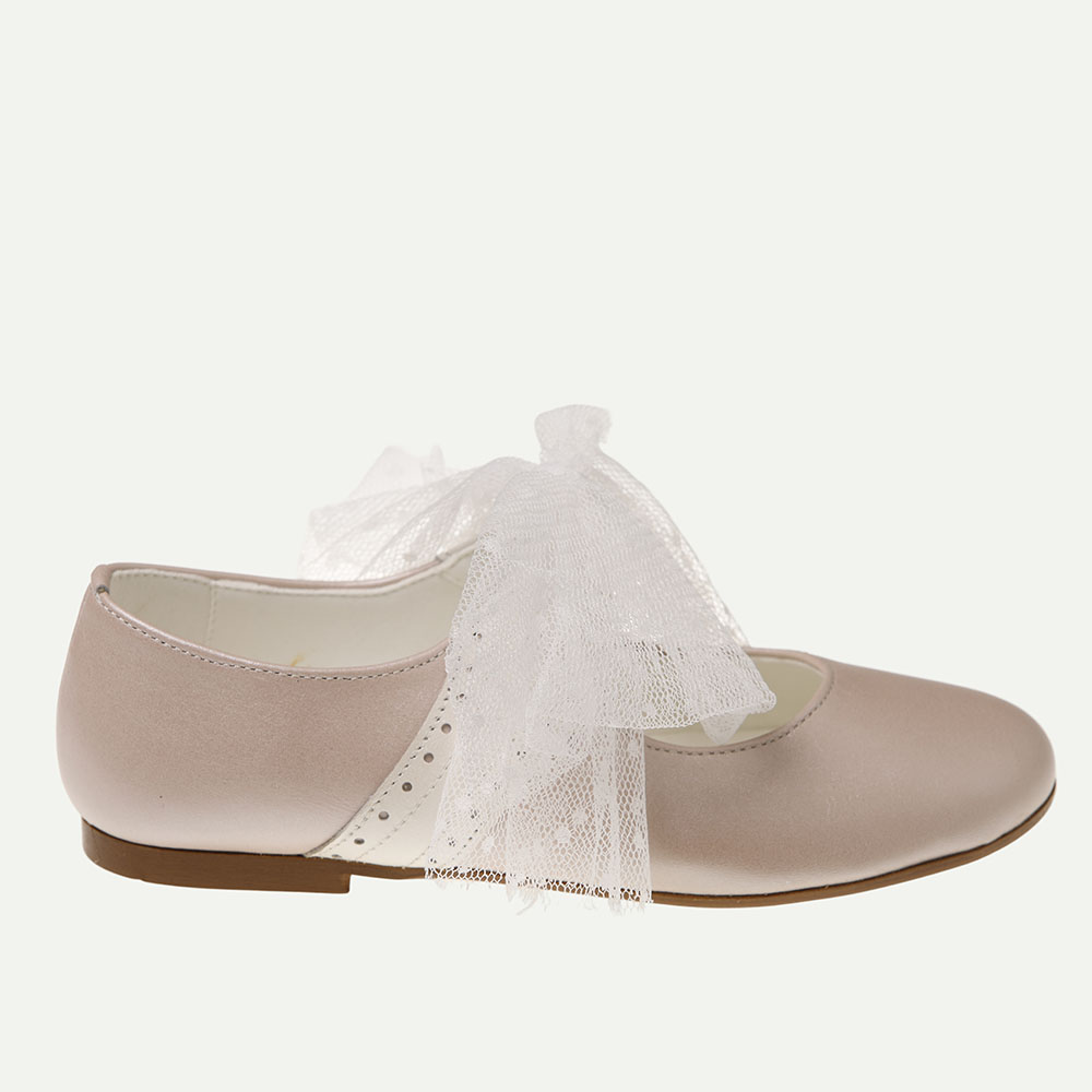 ZAPATO COMUNIÓN NIÑA NACARADO ROSA