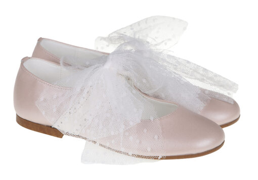 ZAPATO DE NIÑA COMUNIÓN NACARADO ROSA