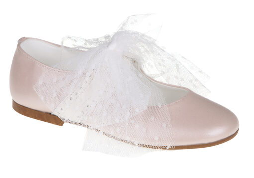 ZAPATO DE NIÑA COMUNIÓN NACARADO ROSA - Imagen 2