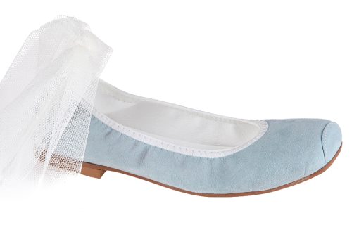 ZAPATO DE NIÑA COMUNIÓN CELESTE