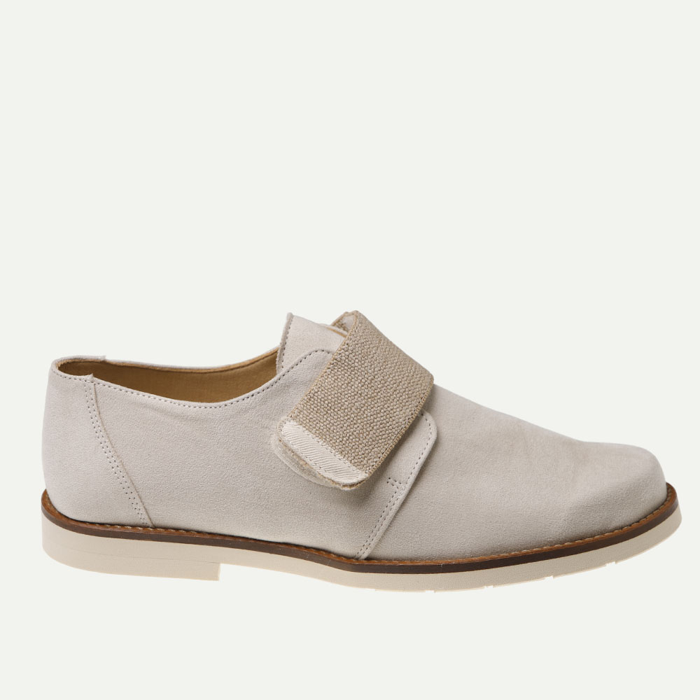 ZAPATO COMUNIÓN NIÑO VELCRO ANTE CRUDO
